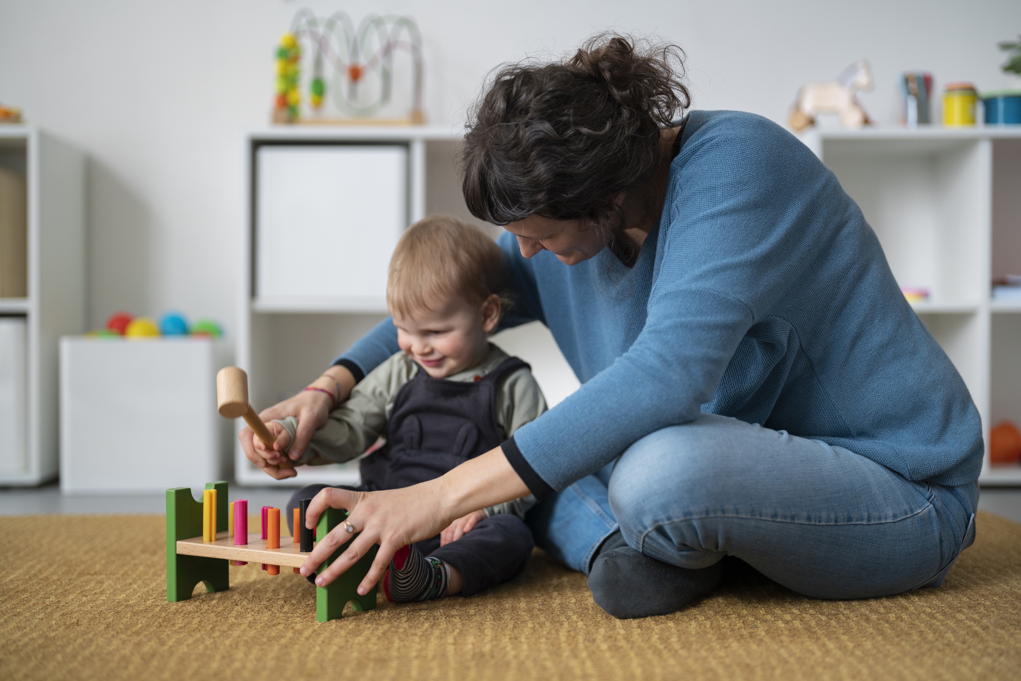 Childminder with child
